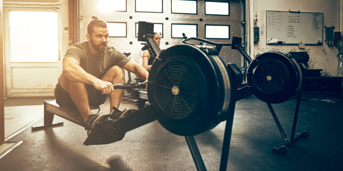 Indoor rowing at Rowed to Fitness in Central Oregon